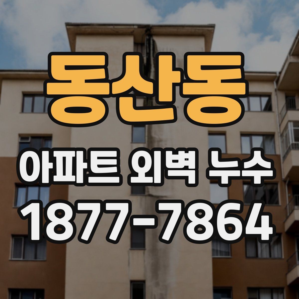 동산동 아파트 외벽 누수 계단식·판상형 구조별 차이