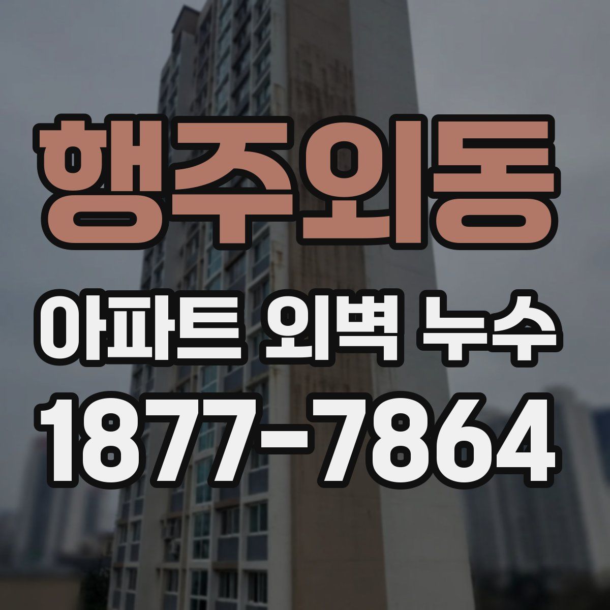 행주외동 아파트 외벽 누수