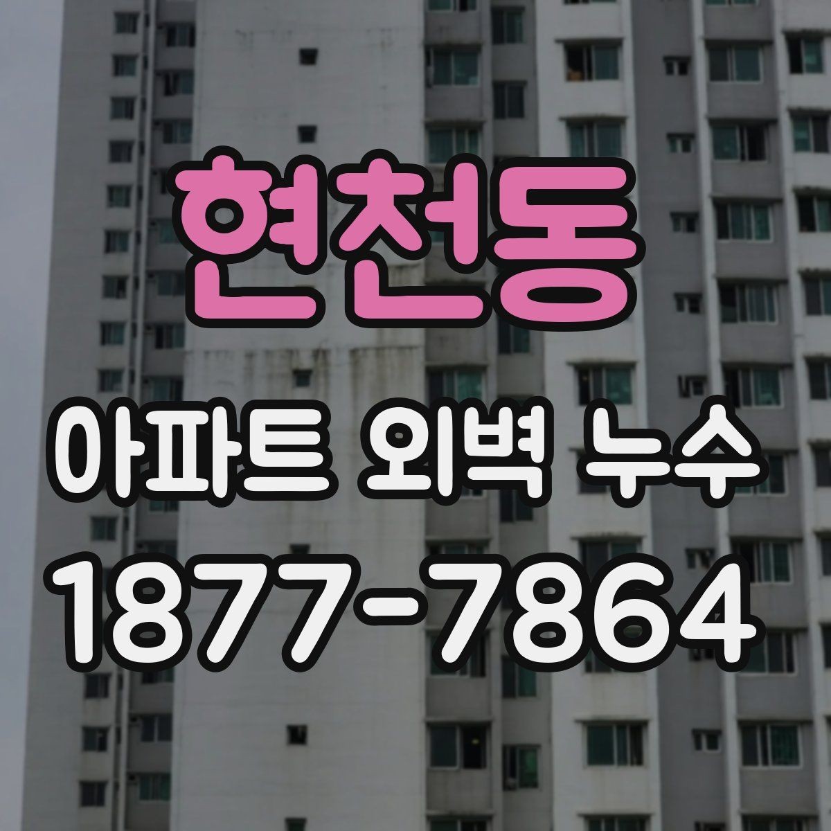 현천동 아파트 외벽 누수 계절별 발생 특징