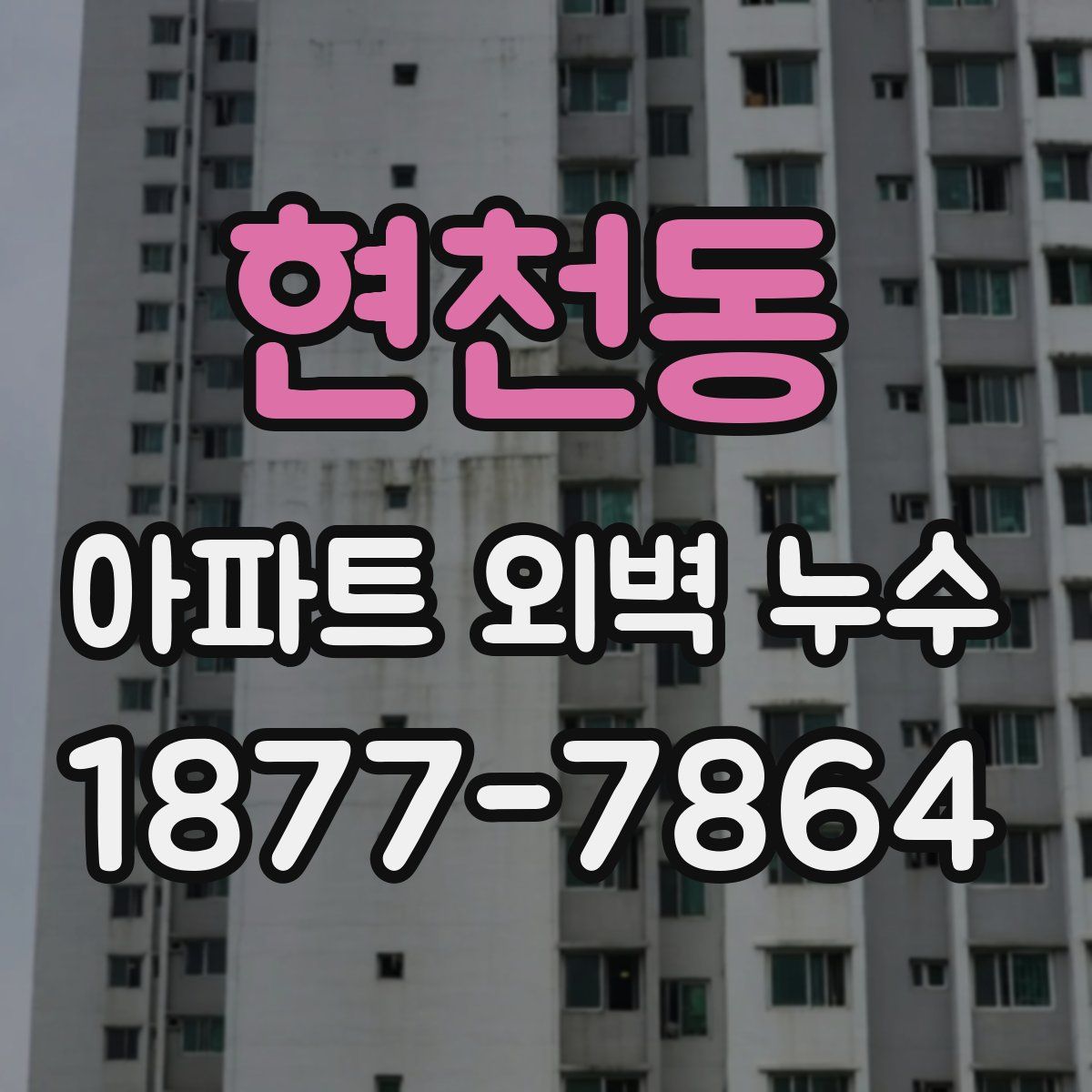 현천동 아파트 외벽 누수