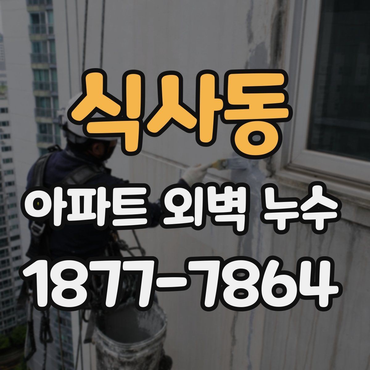 식사동 아파트 외벽 누수 진단부터 보수까지 진행 안내