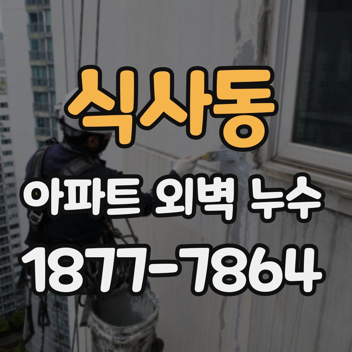 식사동 아파트 외벽 누수