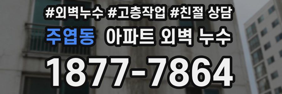 주엽동 아파트 외벽 누수