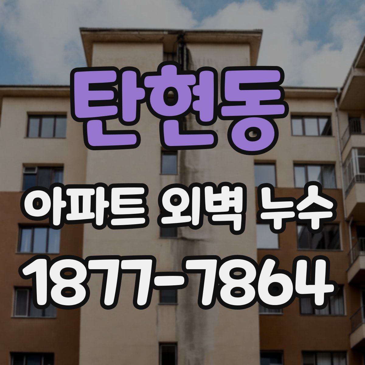 탄현동 아파트 외벽 누수 장기 방치를 피해야 하는 이유