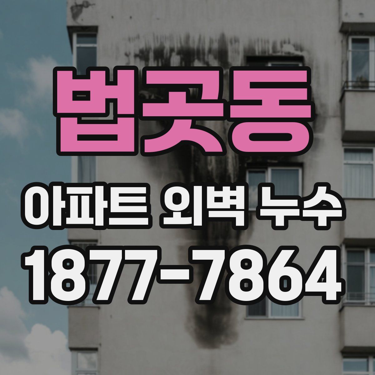 법곳동 아파트 외벽 누수