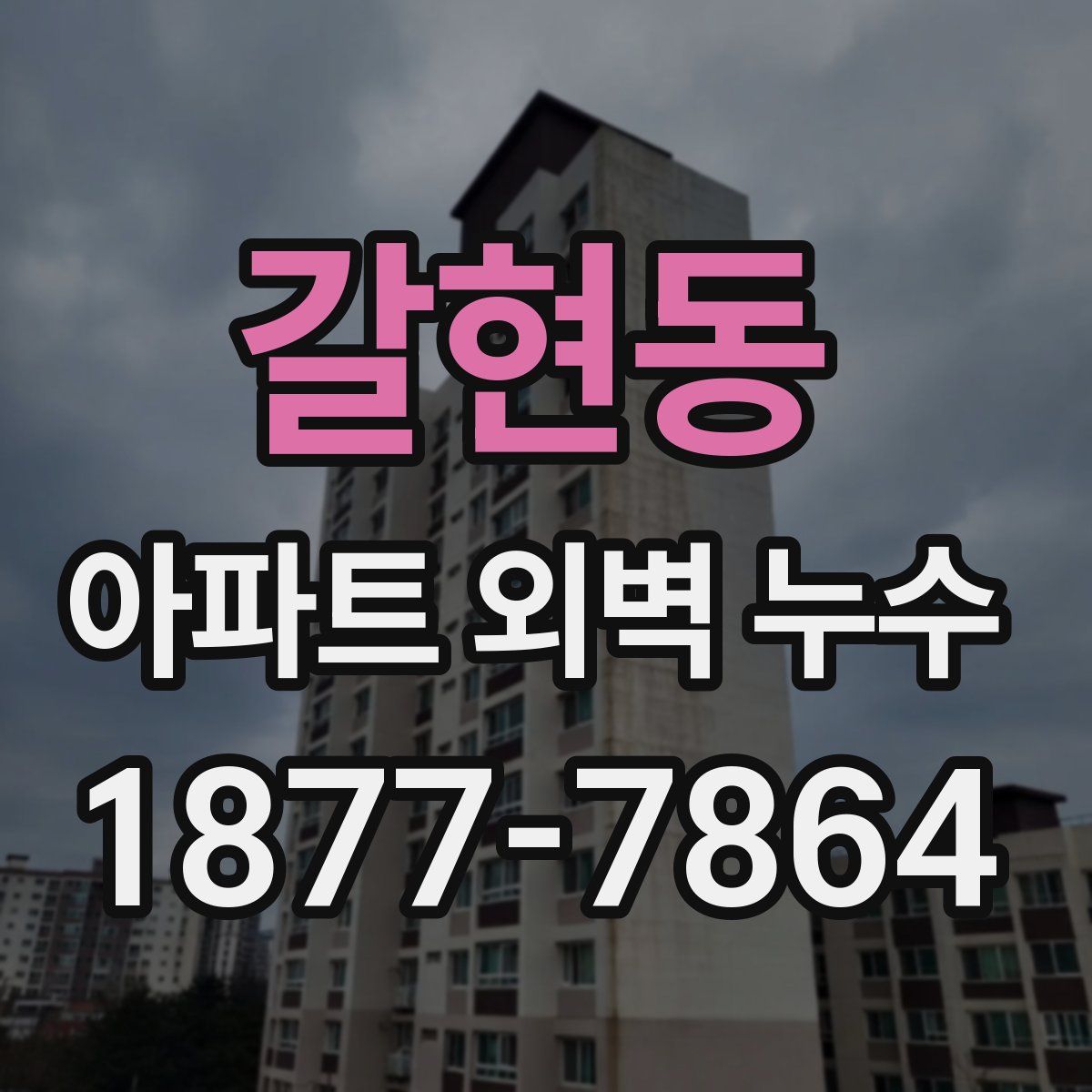 갈현동 아파트 외벽 누수