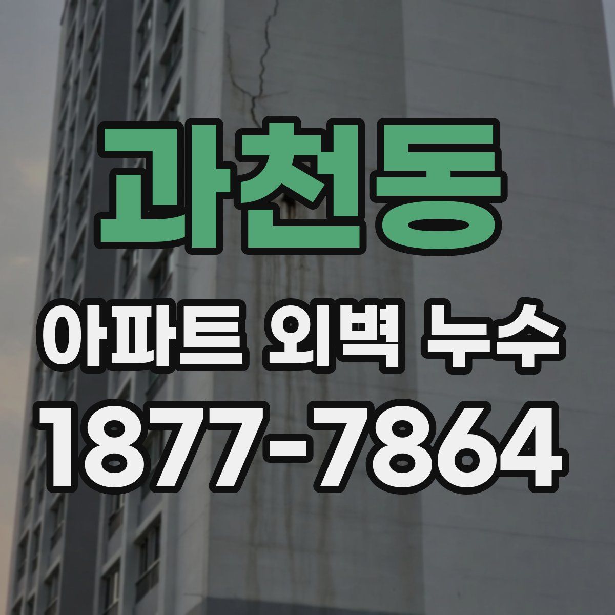 과천동 아파트 외벽 누수
