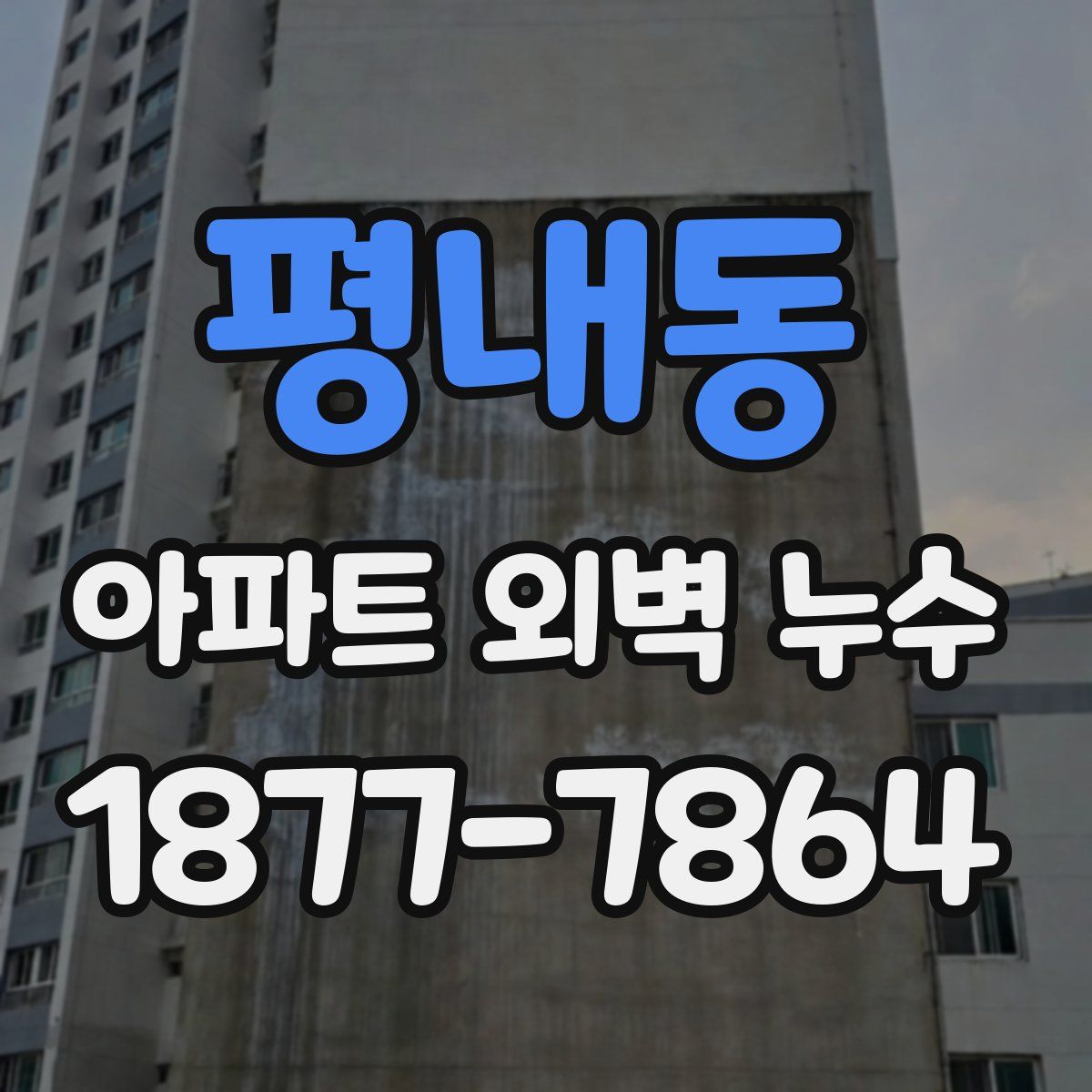 평내동 아파트 외벽 누수