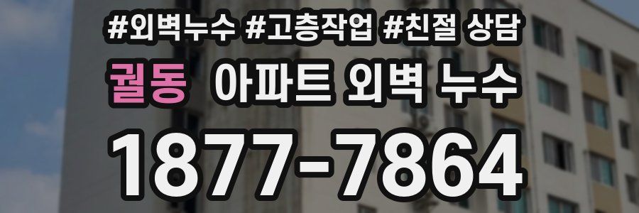 궐동 아파트 외벽 누수