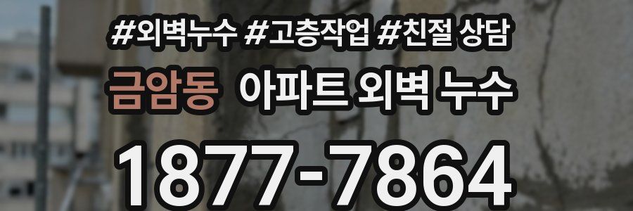 금암동 아파트 외벽 누수
