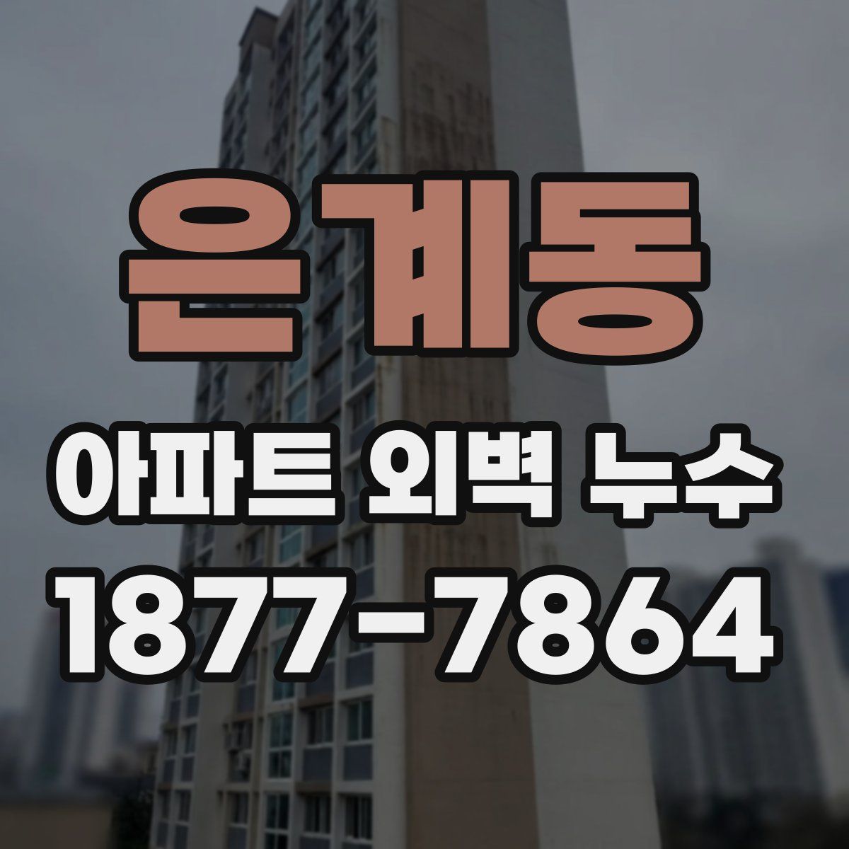 은계동 아파트 외벽 누수