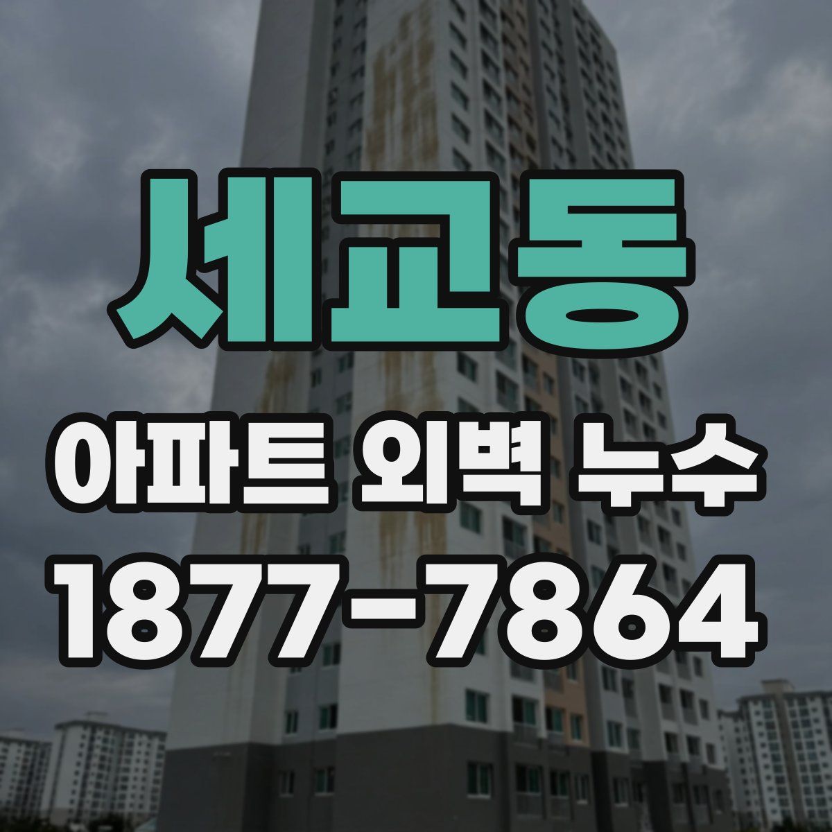 세교동 아파트 외벽 누수