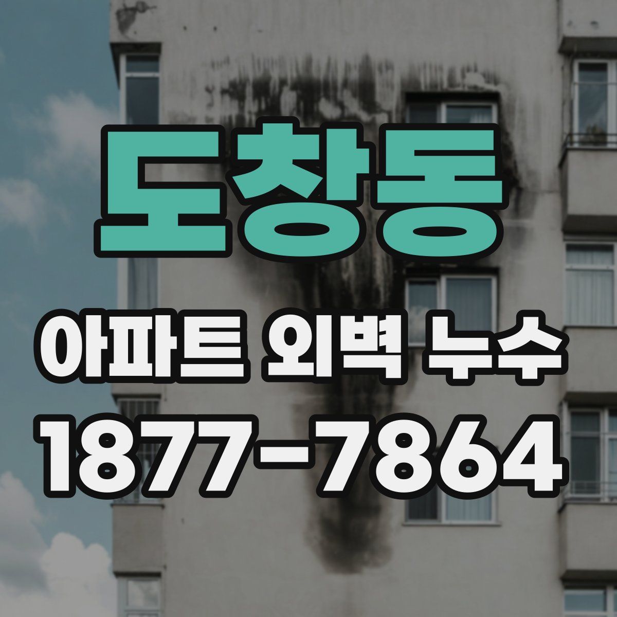 도창동 아파트 외벽 누수