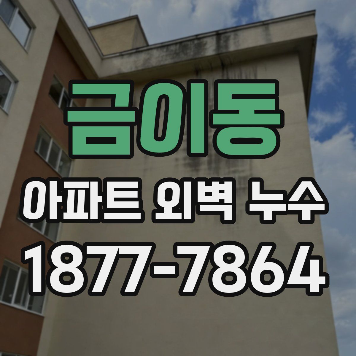 금이동 아파트 외벽 누수