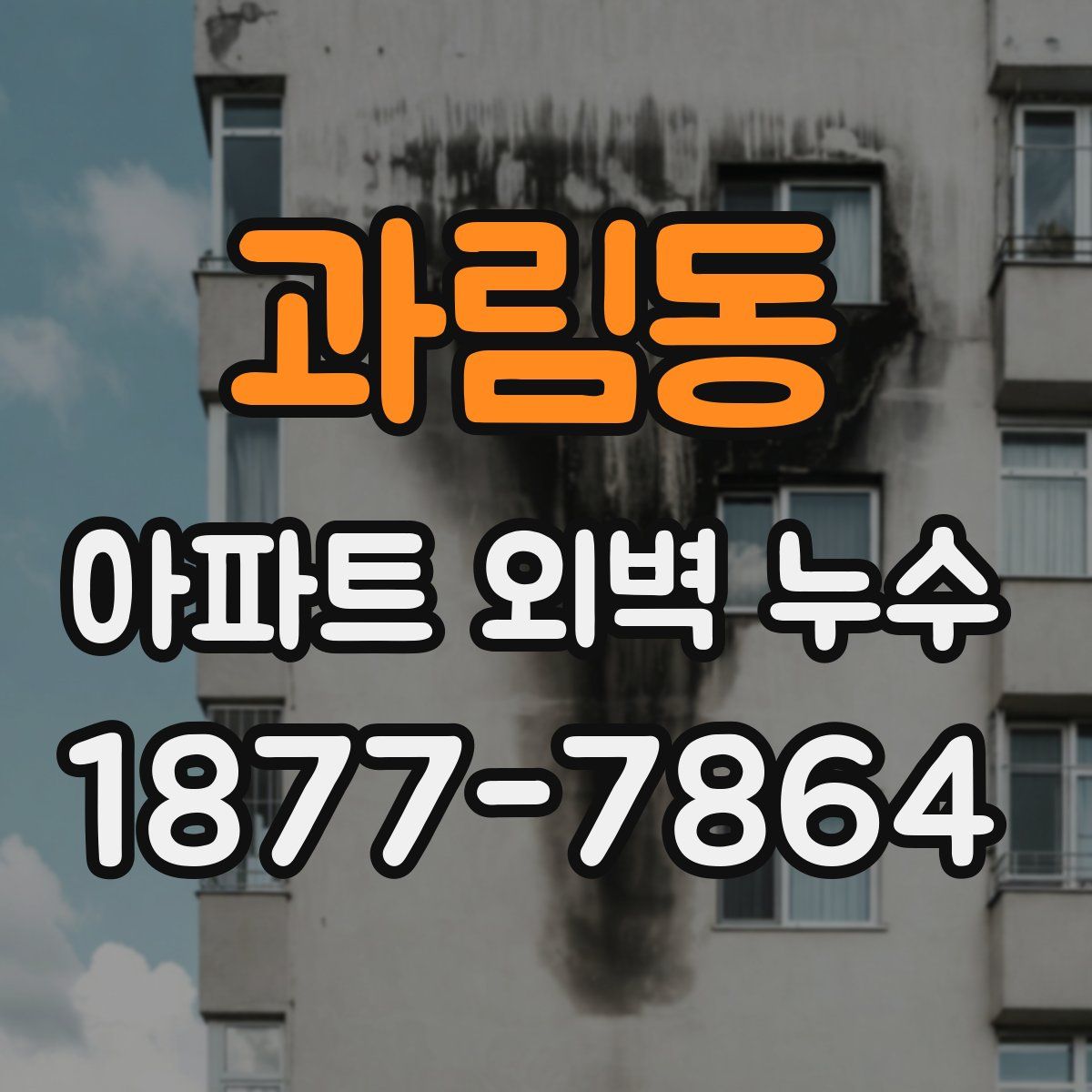 과림동 아파트 외벽 누수