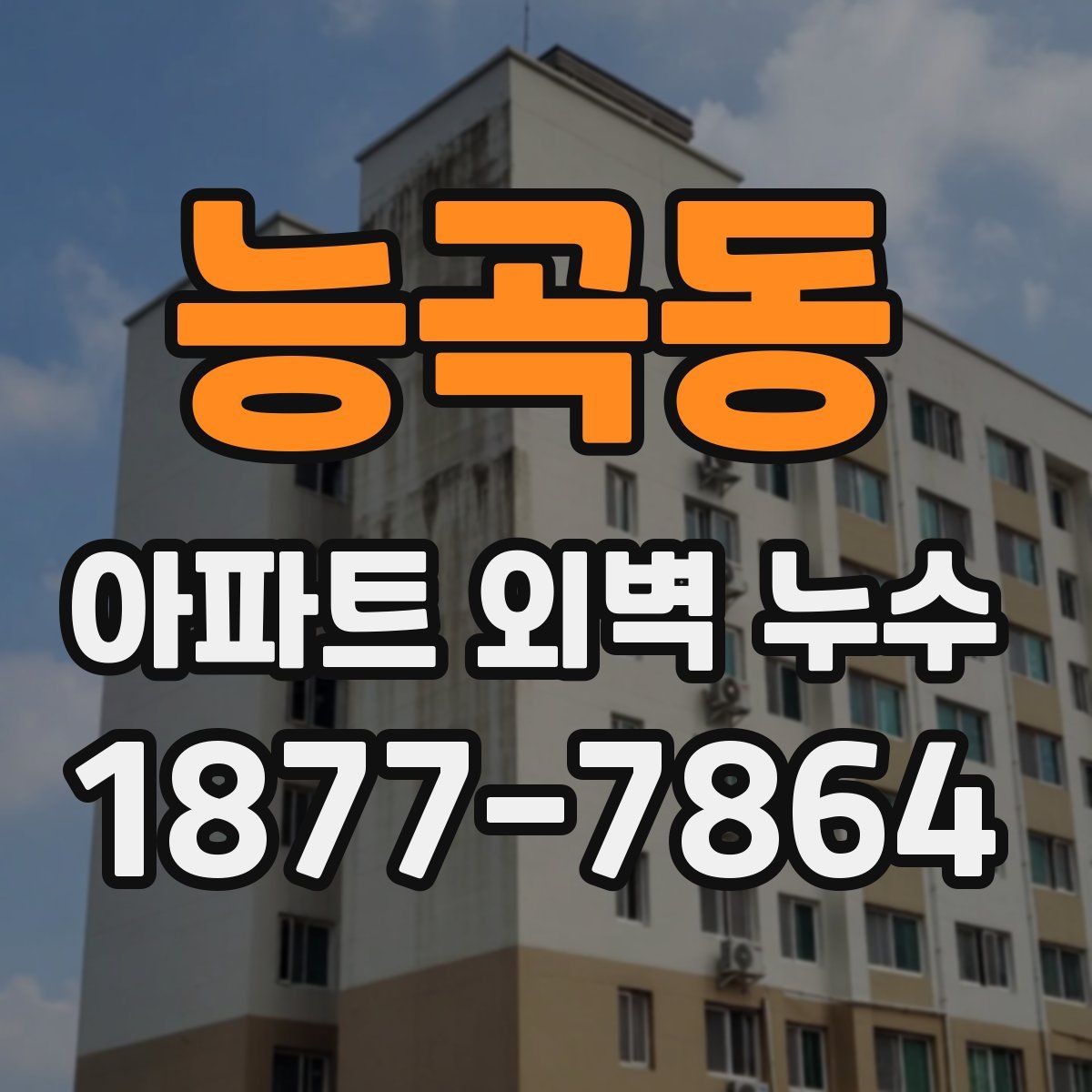 능곡동 아파트 외벽 누수