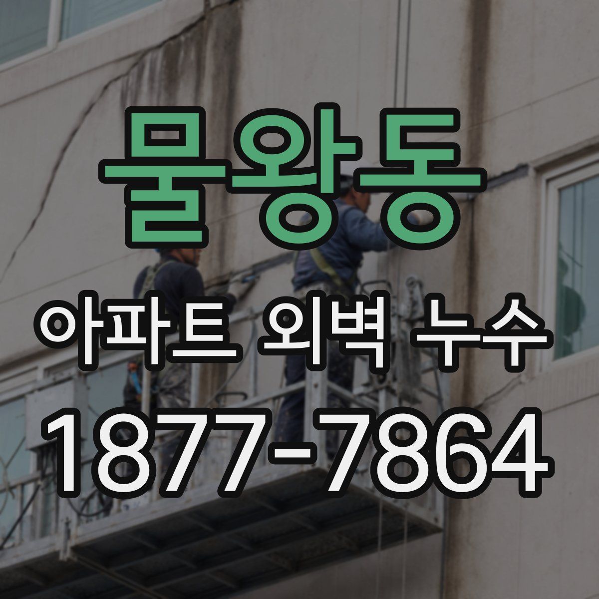 물왕동 아파트 외벽 누수