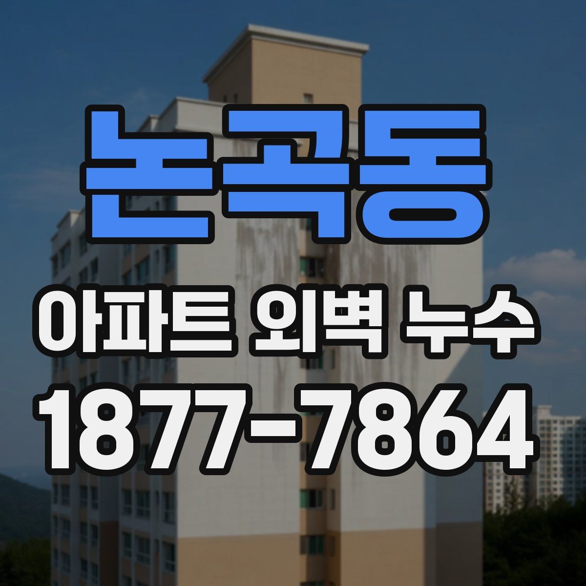 논곡동 아파트 외벽 누수