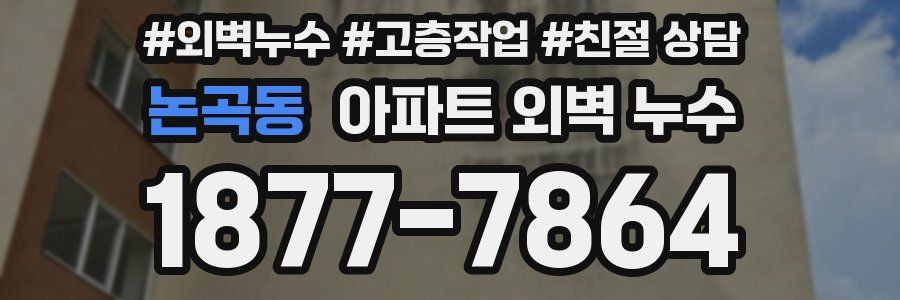 논곡동 아파트 외벽 누수