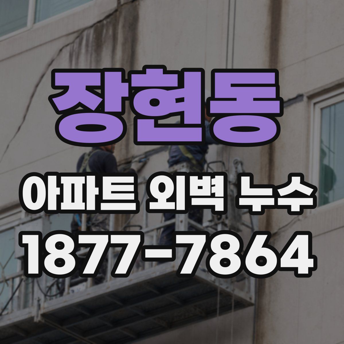 장현동 아파트 외벽 누수