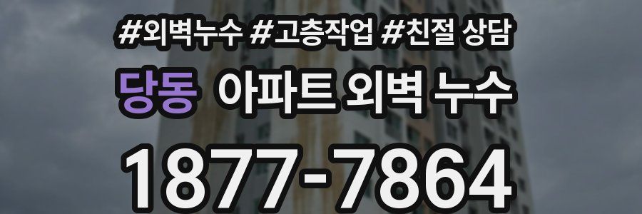 당동 아파트 외벽 누수