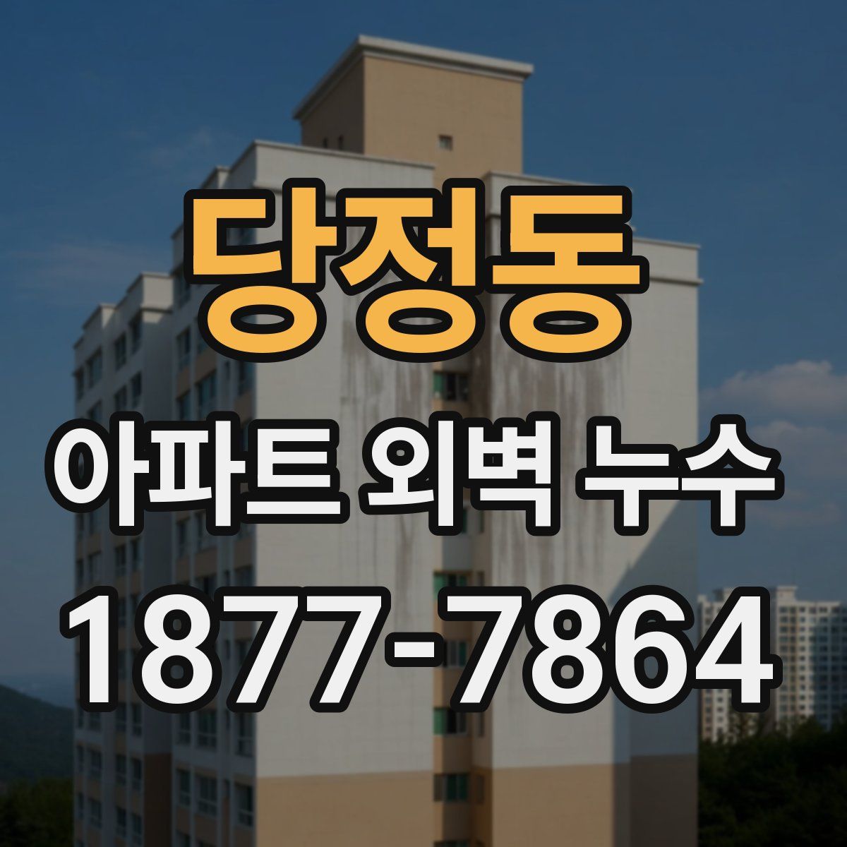 당정동 아파트 외벽 누수