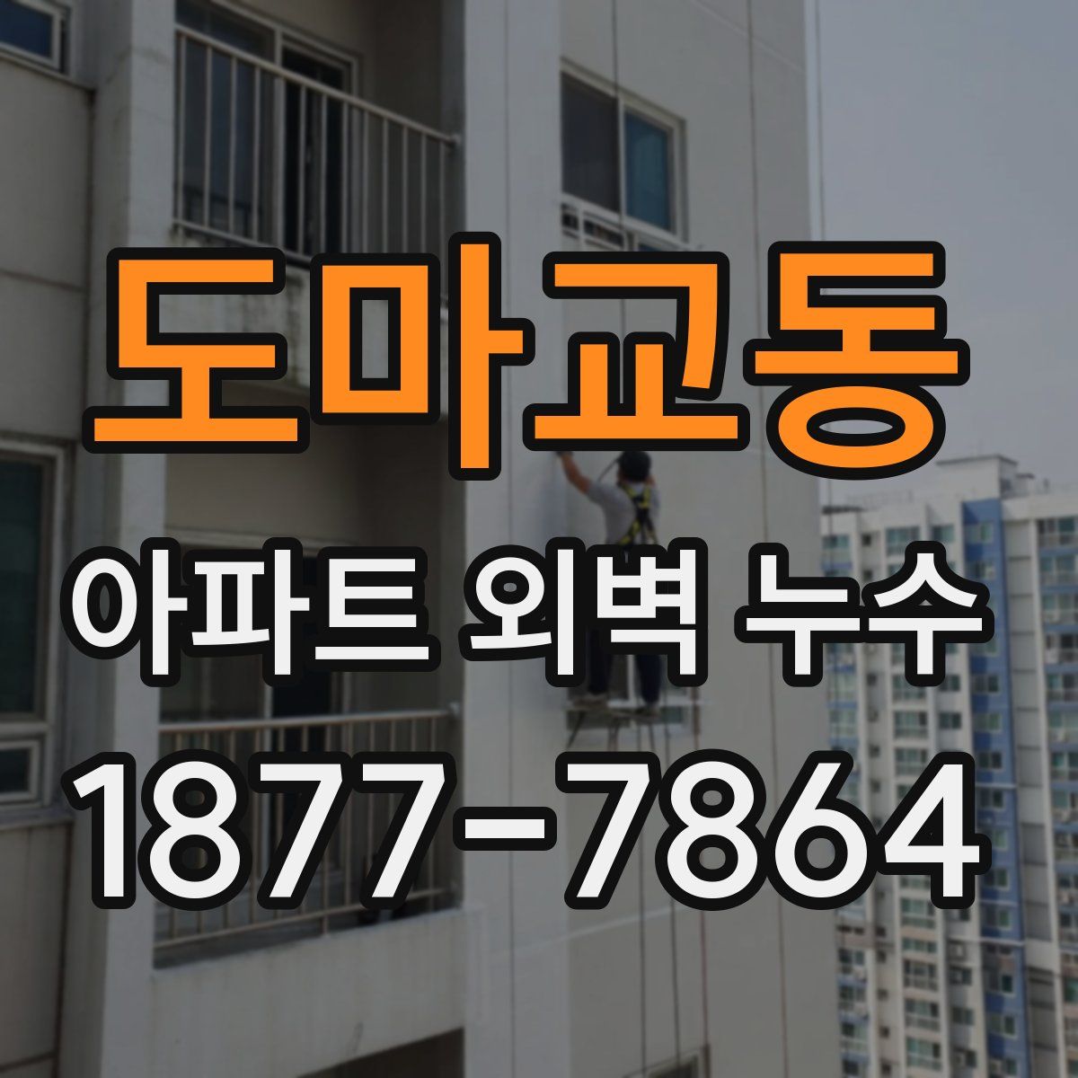 도마교동 아파트 외벽 누수