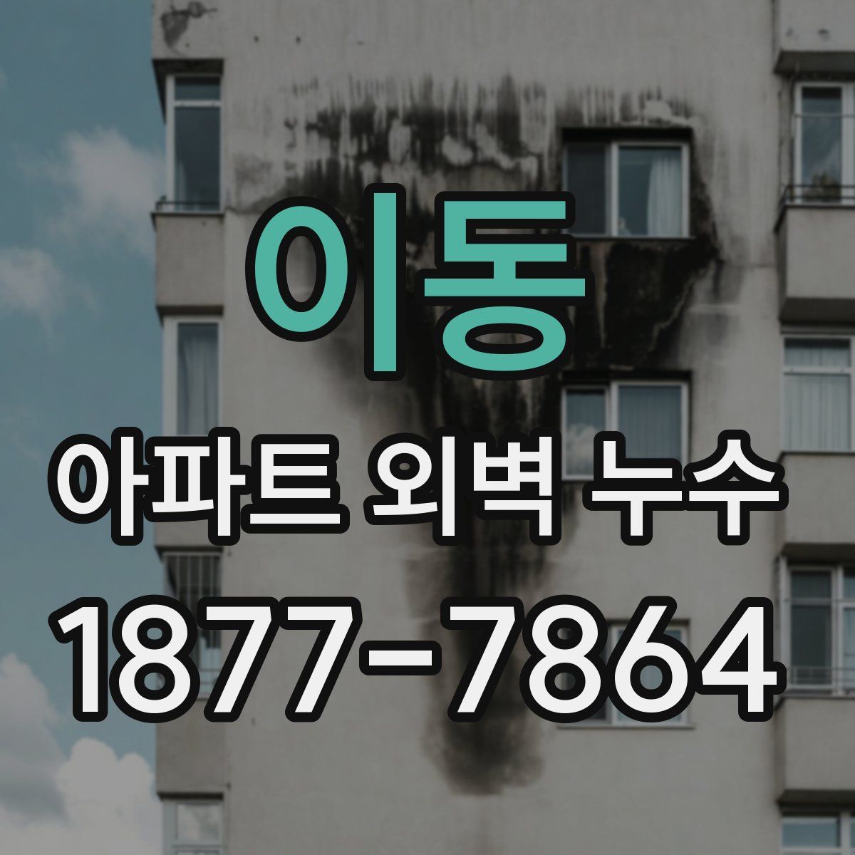 이동 아파트 외벽 누수