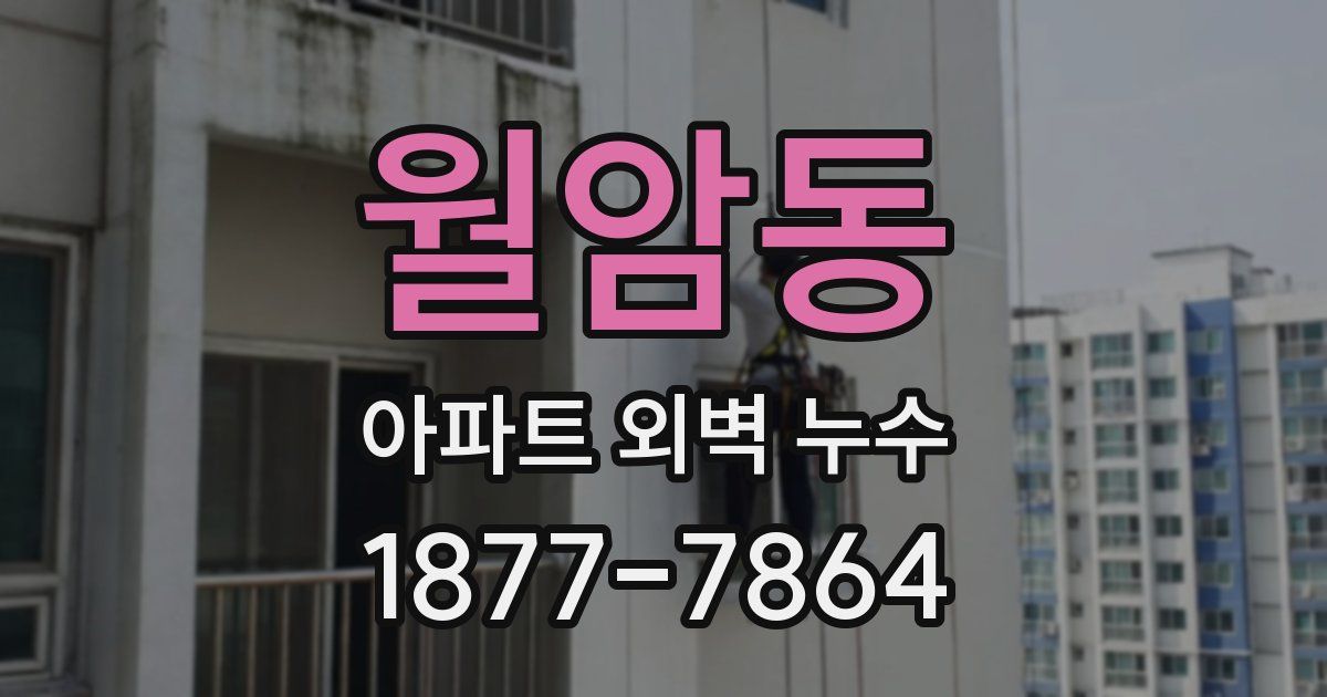 월암동 아파트 외벽 누수