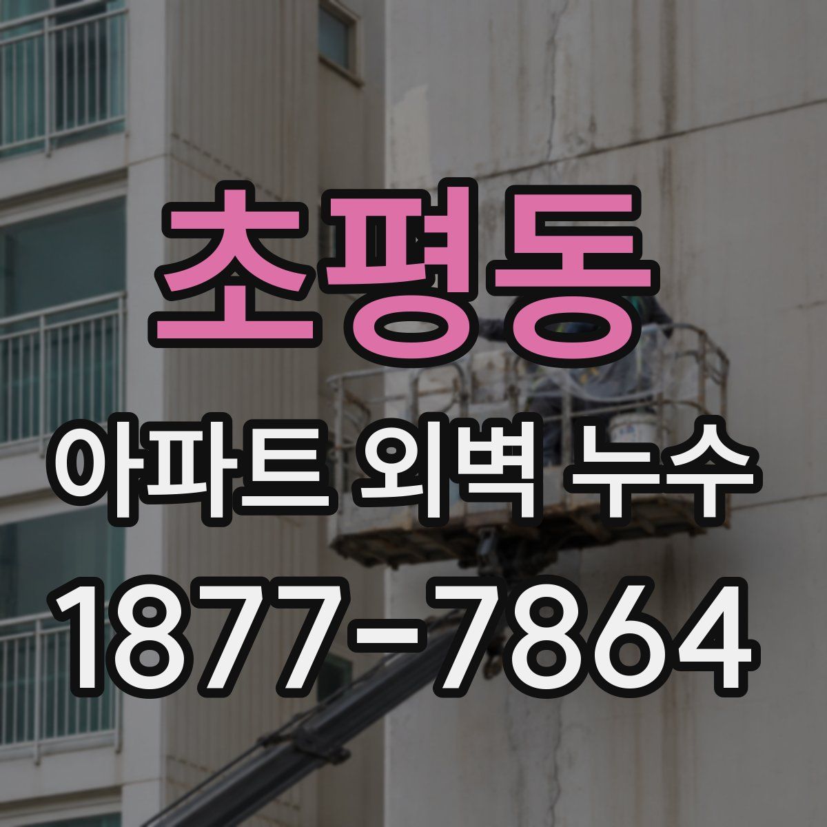 초평동 아파트 외벽 누수