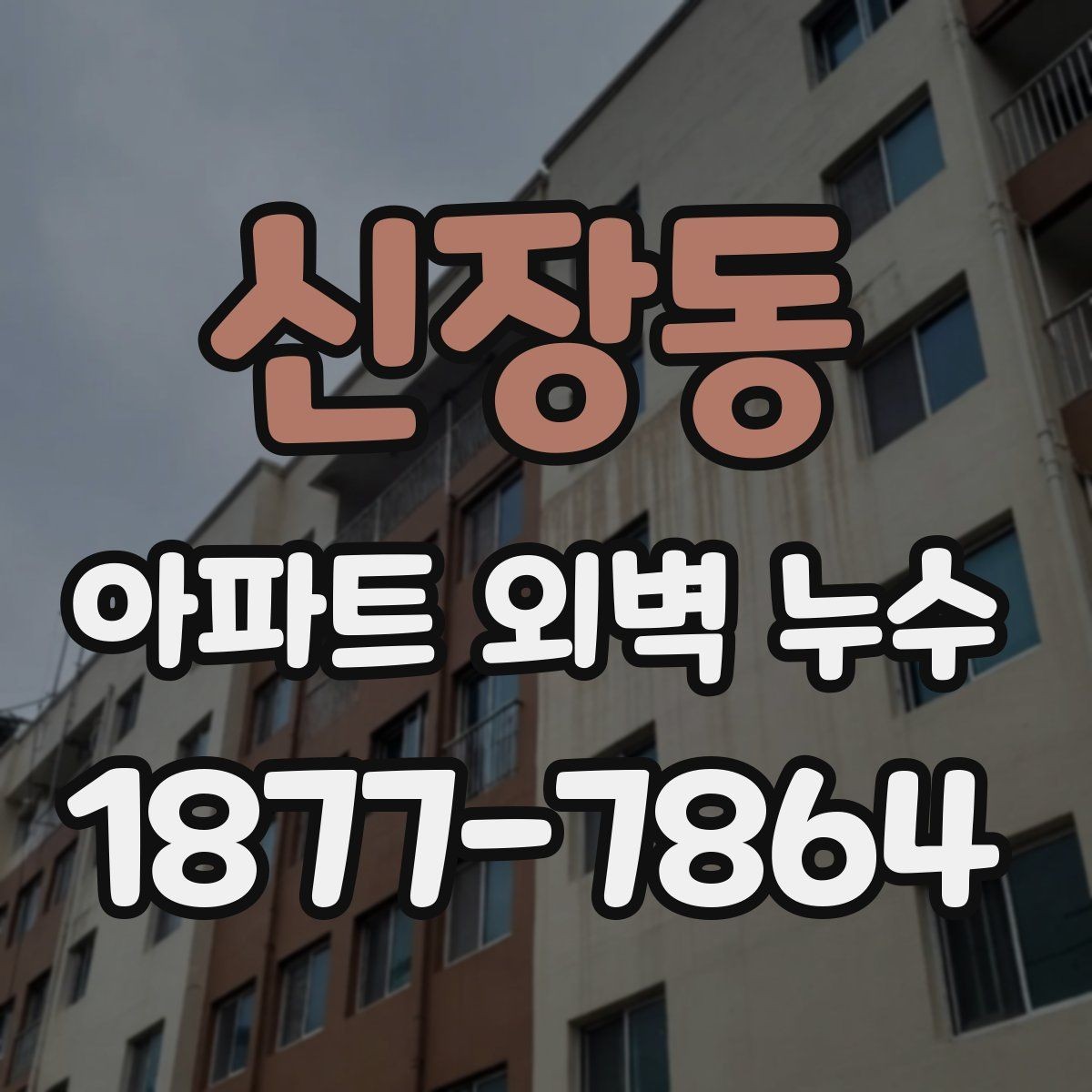 신장동 아파트 외벽 누수 원인에 따른 대응 우선순위