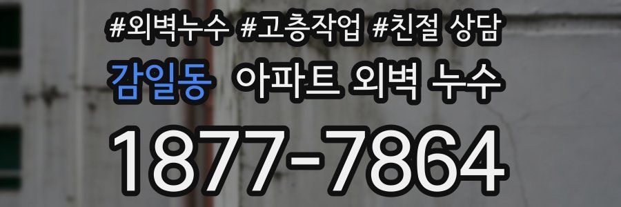 감일동 아파트 외벽 누수