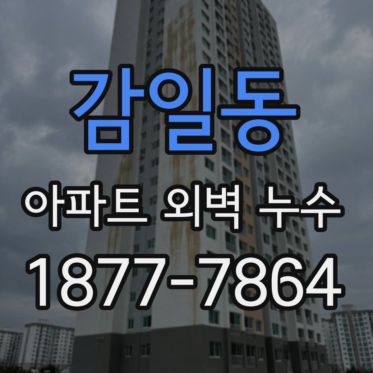 감일동 아파트 외벽 누수