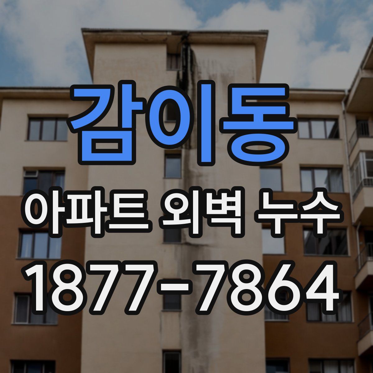 감이동 아파트 외벽 누수
