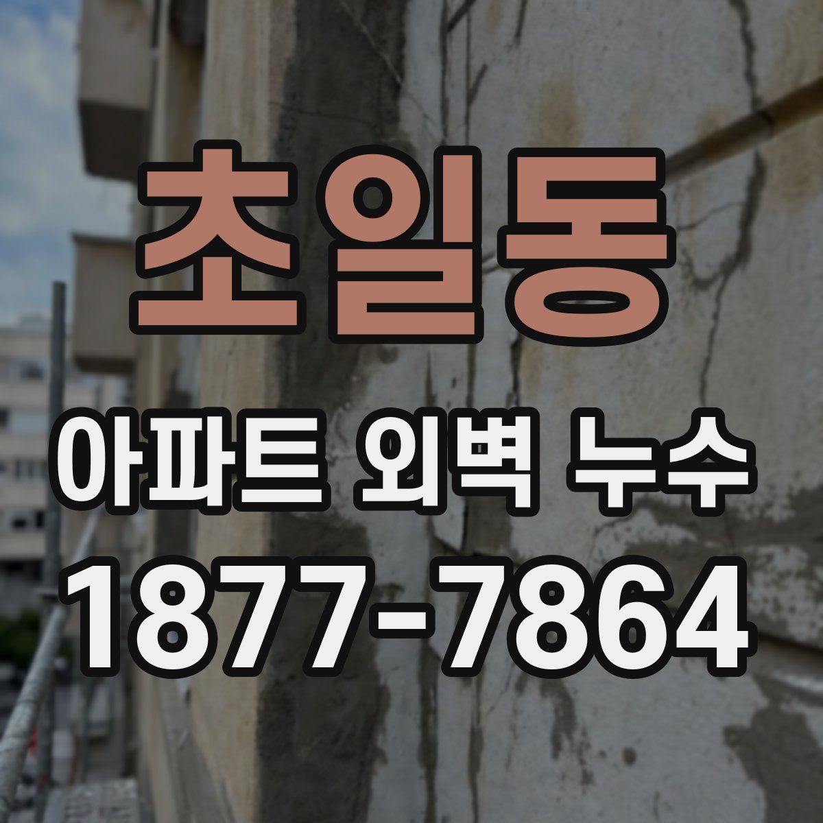 초일동 아파트 외벽 누수