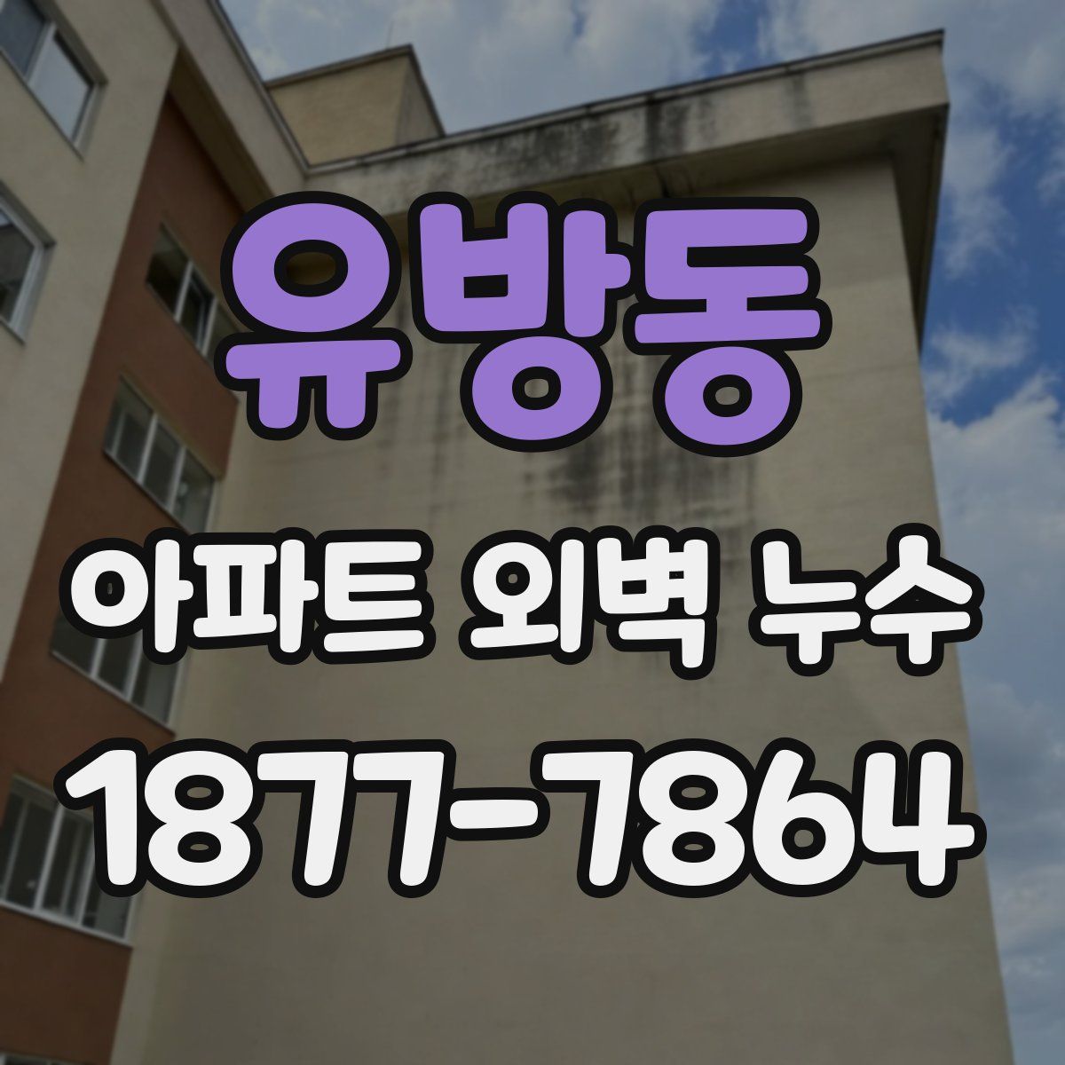 유방동 아파트 외벽 누수