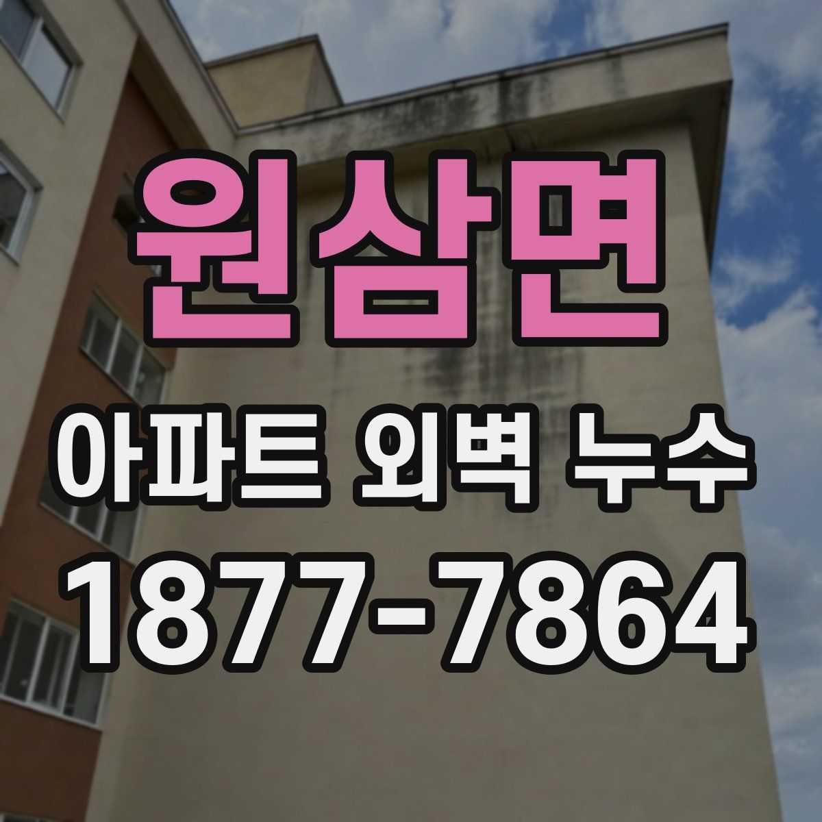 원삼면 아파트 외벽 누수