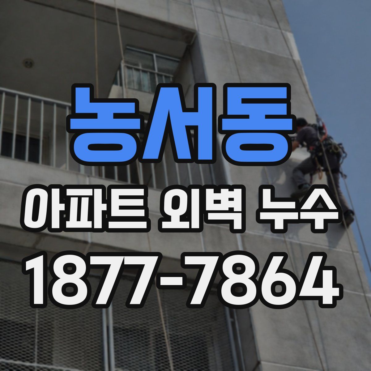 농서동 아파트 외벽 누수
