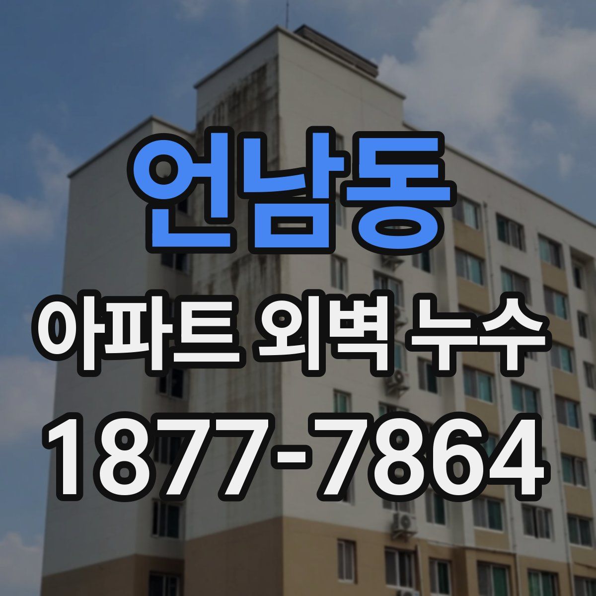 언남동 아파트 외벽 누수