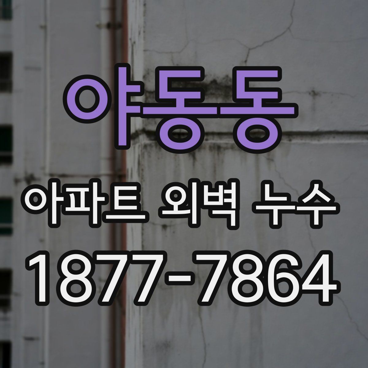 야동동 아파트 외벽 누수 상담 전 준비하면 좋은 정보