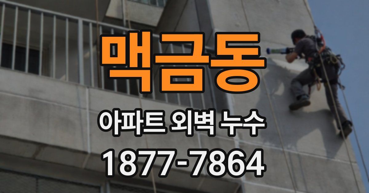 맥금동 아파트 외벽 누수