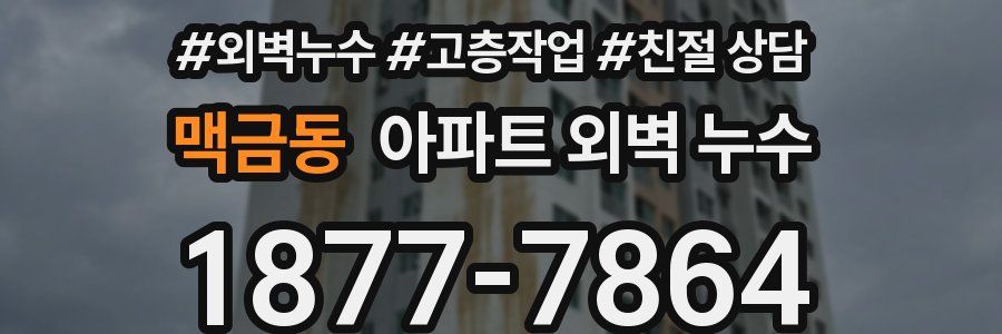 맥금동 아파트 외벽 누수