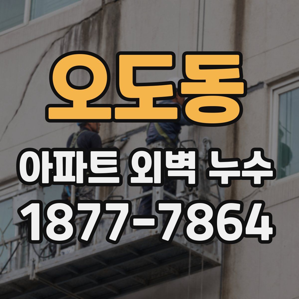 오도동 아파트 외벽 누수