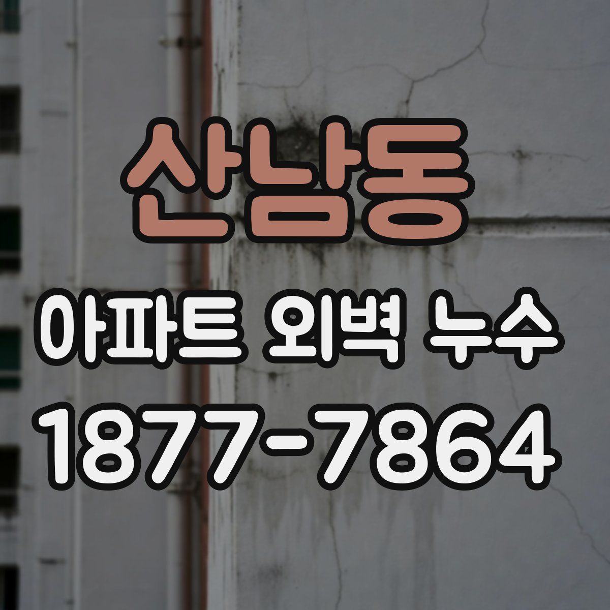 산남동 아파트 외벽 누수