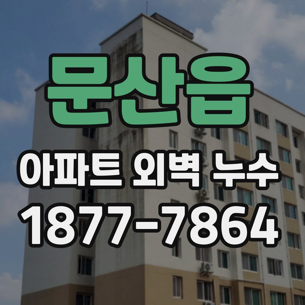문산읍 아파트 외벽 누수