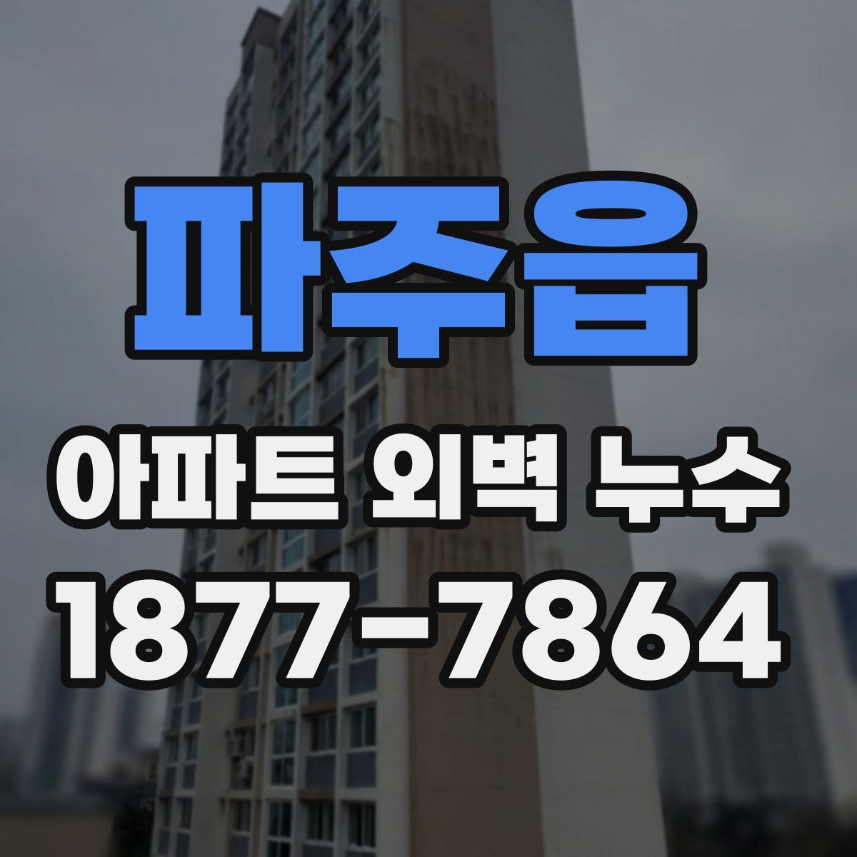 파주읍 아파트 외벽 누수
