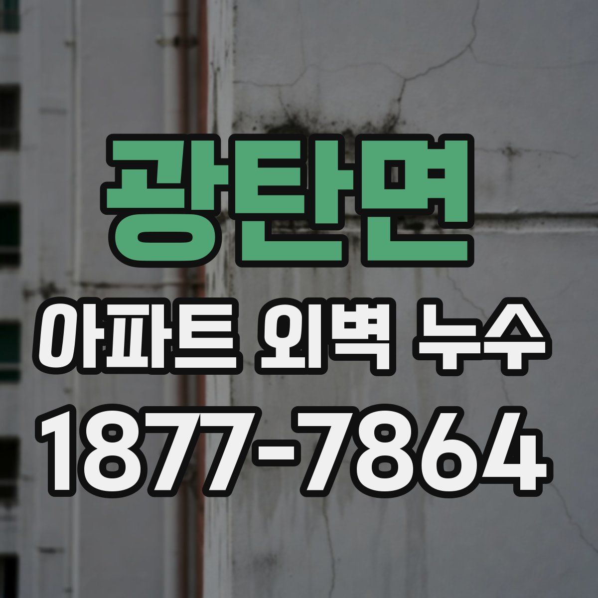 광탄면 아파트 외벽 누수