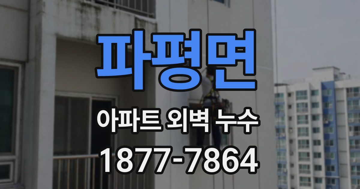 파평면 아파트 외벽 누수