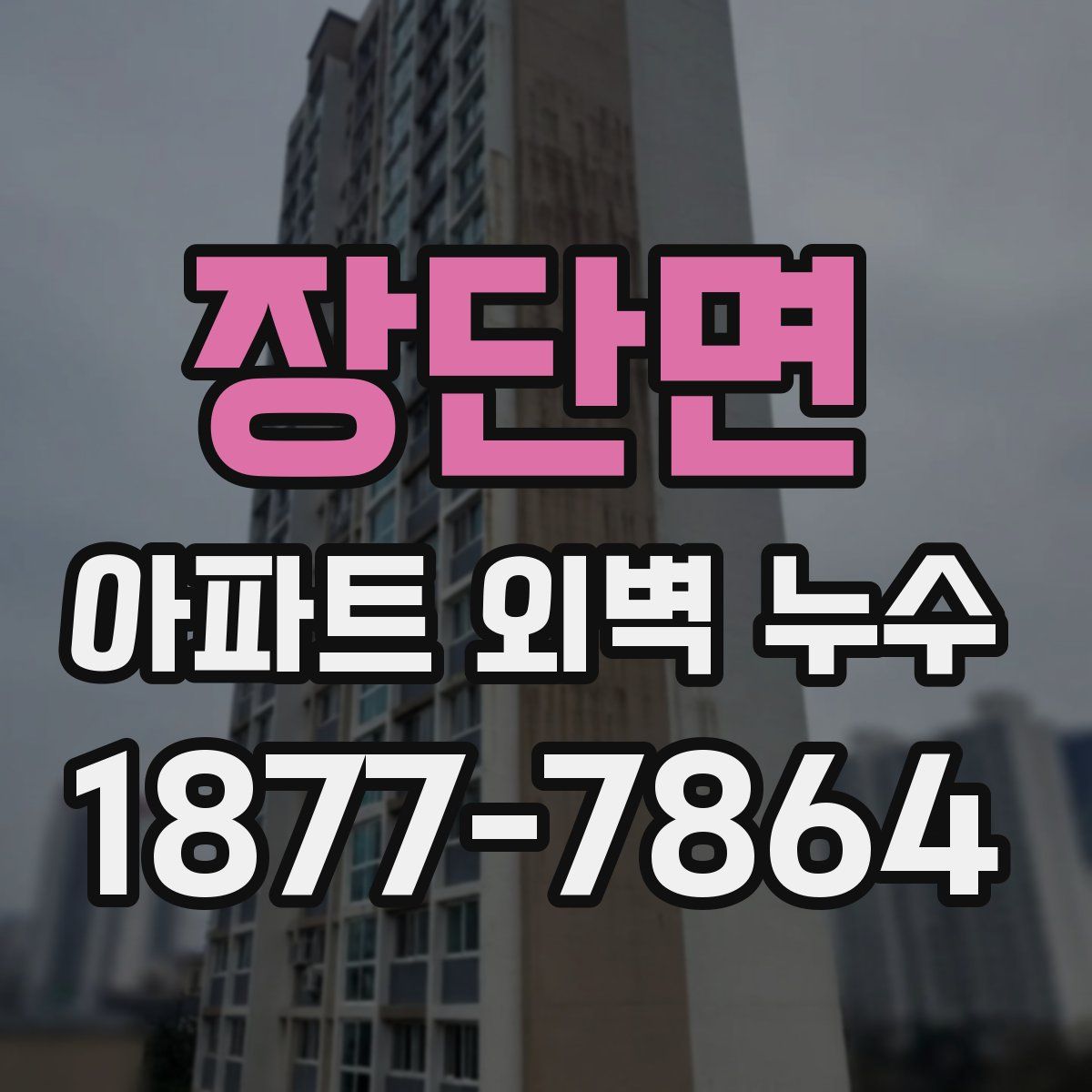 장단면 아파트 외벽 누수