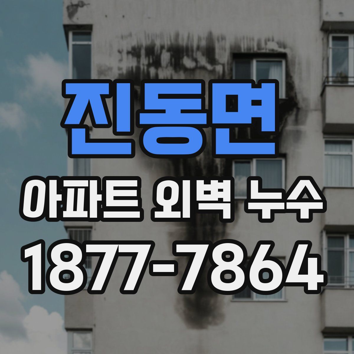 진동면 아파트 외벽 누수